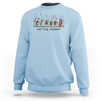 Sad Bug Summer Funny Insect Inspired Indie Aesthetic Sweatshirt Folk Pop Music Bugs Lover