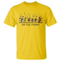 Sad Bug Summer Funny Insect Inspired Indie Aesthetic T Shirt Folk Pop Music Bugs Lover
