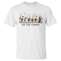 Sad Bug Summer Funny Insect Inspired Indie Aesthetic T Shirt Folk Pop Music Bugs Lover