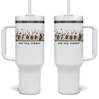 Sad Bug Summer Funny Insect Inspired Indie Aesthetic Tumbler With Handle Folk Pop Music Bugs Lover