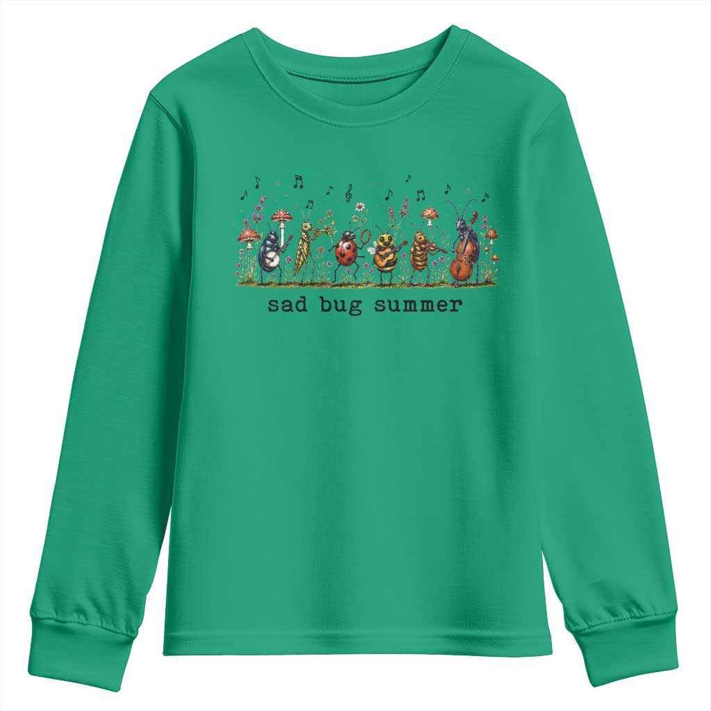 Sad Bug Summer Funny Insect Inspired Indie Aesthetic Youth Sweatshirt Folk Pop Music Bugs Lover