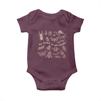 Be Kind To All Kinds Bugs Entomologist Insect Lover Baby Onesie