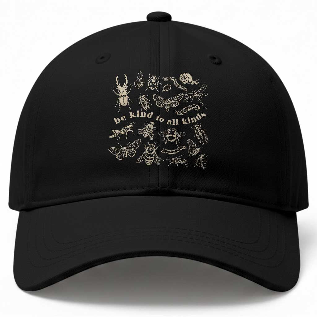 Be Kind To All Kinds Bugs Entomologist Insect Lover Baseball Cap