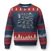 Be Kind To All Kinds Bugs Entomologist Insect Lover Ugly Christmas Sweater