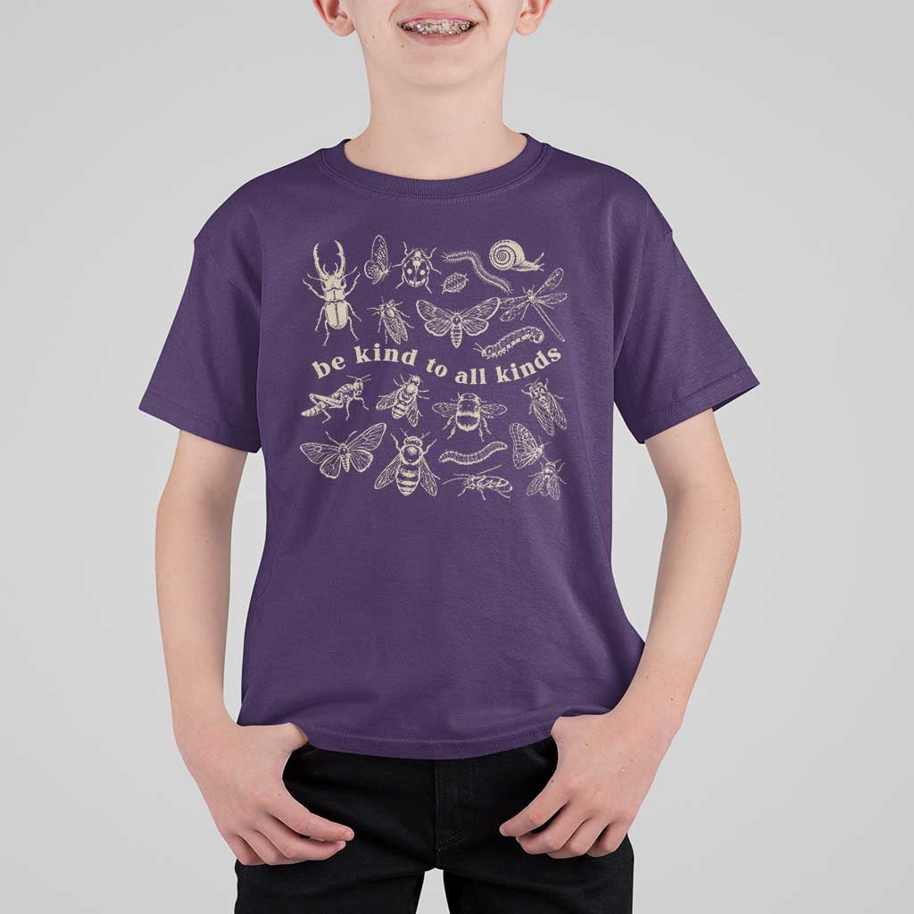 Be Kind To All Kinds Bugs Entomologist Insect Lover T Shirt For Kid