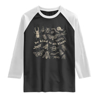 Be Kind To All Kinds Bugs Entomologist Insect Lover Raglan Shirt