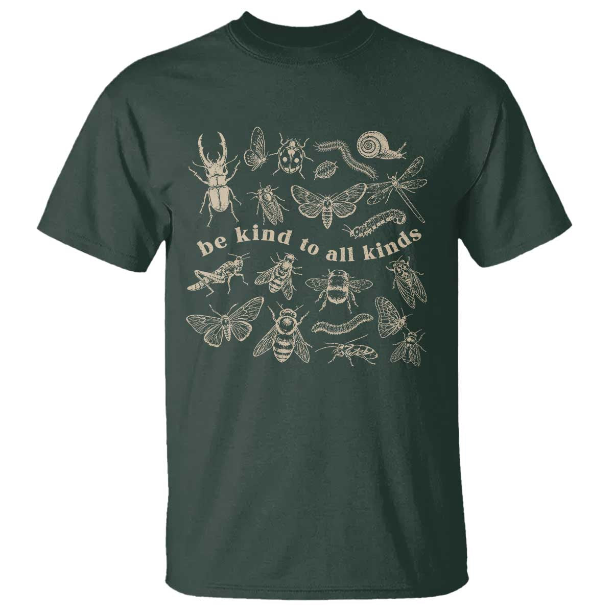 Be Kind To All Kinds Bugs Entomologist Insect Lover T Shirt