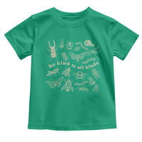 Be Kind To All Kinds Bugs Entomologist Insect Lover Toddler T Shirt