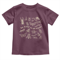 Be Kind To All Kinds Bugs Entomologist Insect Lover Toddler T Shirt