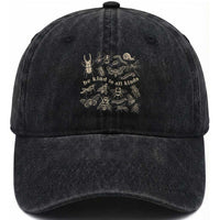 Be Kind To All Kinds Bugs Entomologist Insect Lover Washed Cotton Baseball Cap
