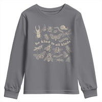 Be Kind To All Kinds Bugs Entomologist Insect Lover Youth Sweatshirt