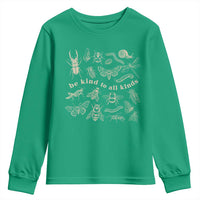 Be Kind To All Kinds Bugs Entomologist Insect Lover Youth Sweatshirt