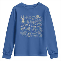 Be Kind To All Kinds Bugs Entomologist Insect Lover Youth Sweatshirt