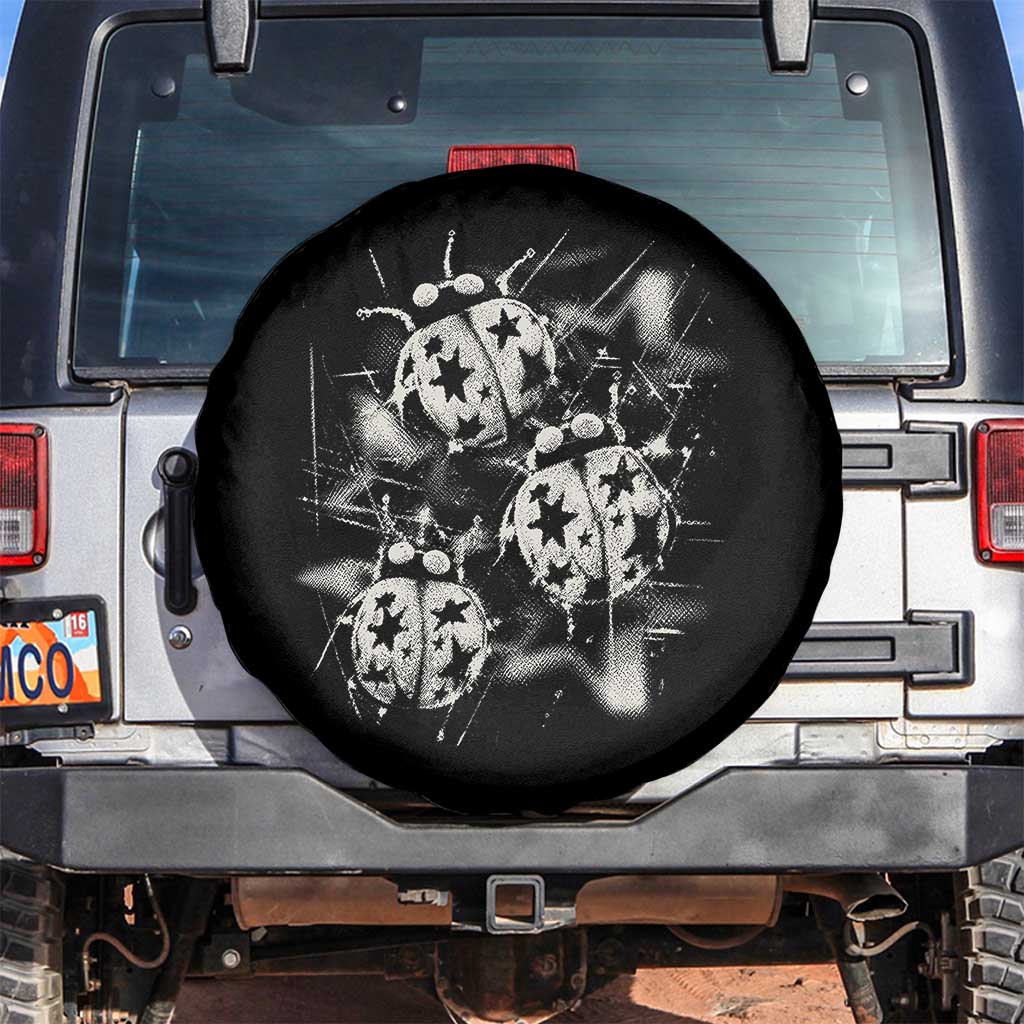 Ladybug Y2k Grunge 2000s Alt 90s Vintage Star Dots Teen Spare Tire Cover