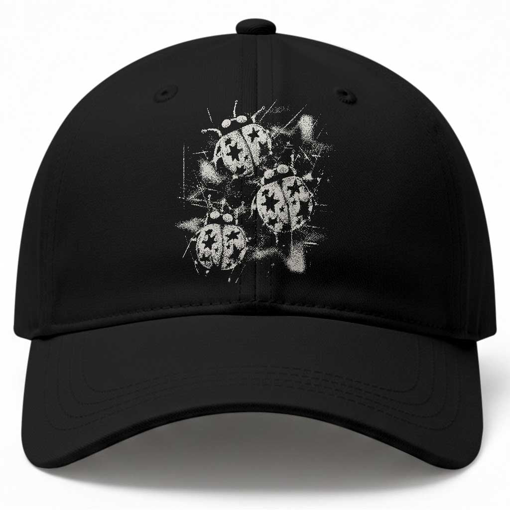 Ladybug Y2k Grunge 2000s Alt 90s Vintage Star Dots Teen Baseball Cap