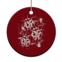 Ladybug Y2k Grunge 2000s Alt 90s Vintage Star Dots Teen Ceramic Ornament