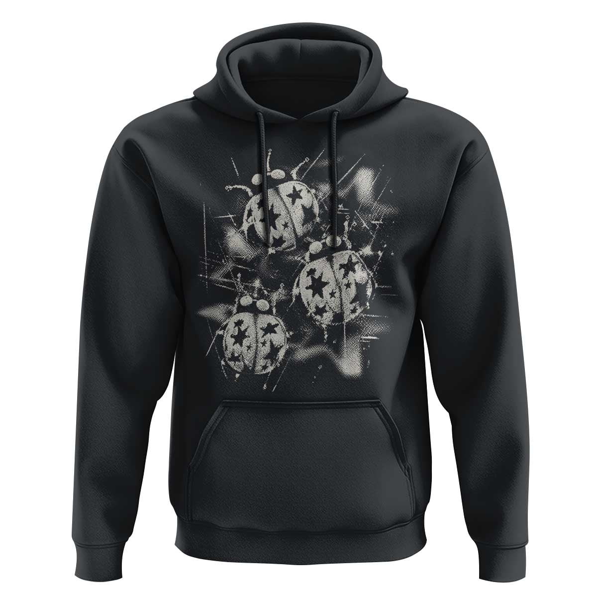 Ladybug Y2k Grunge 2000s Alt 90s Vintage Star Dots Teen Hoodie