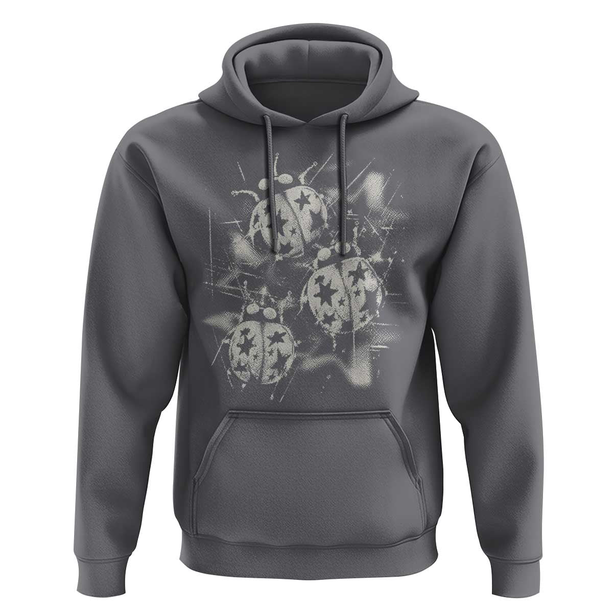 Ladybug Y2k Grunge 2000s Alt 90s Vintage Star Dots Teen Hoodie