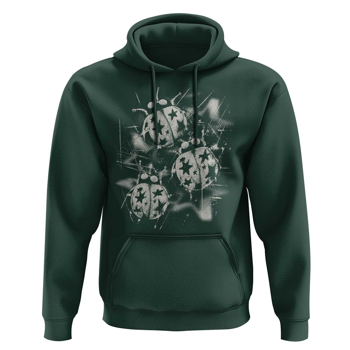 Ladybug Y2k Grunge 2000s Alt 90s Vintage Star Dots Teen Hoodie
