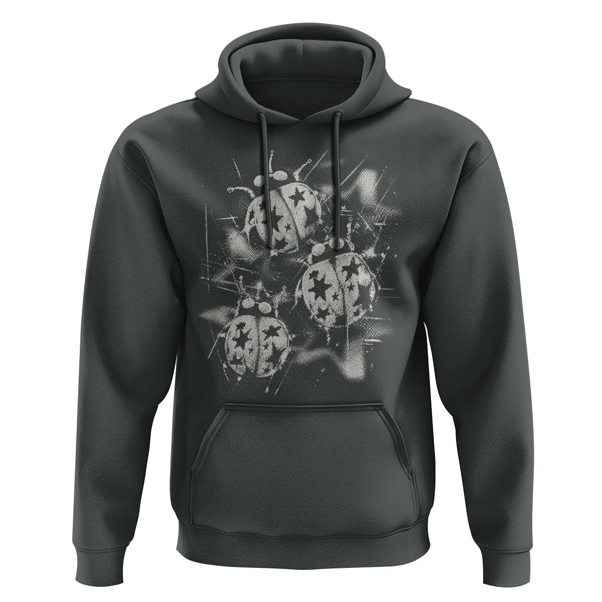 Ladybug Y2k Grunge 2000s Alt 90s Vintage Star Dots Teen Hoodie