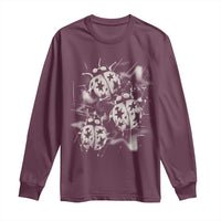 Ladybug Y2k Grunge 2000s Alt 90s Vintage Star Dots Teen Long Sleeve Shirt