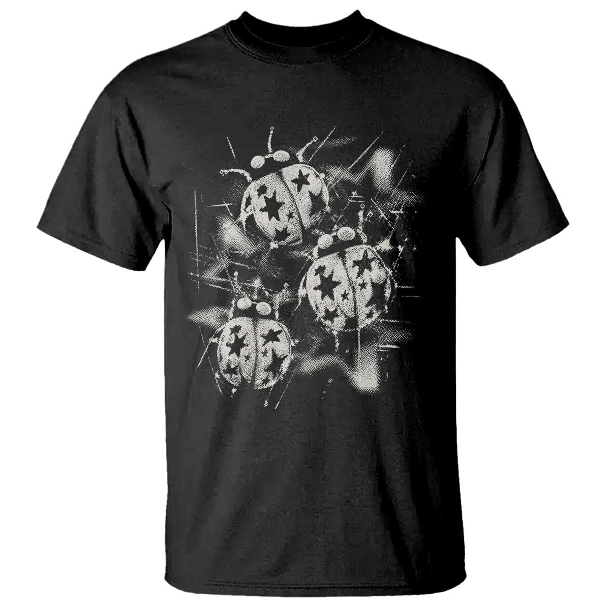 Ladybug Y2k Grunge 2000s Alt 90s Vintage Star Dots Teen T Shirt