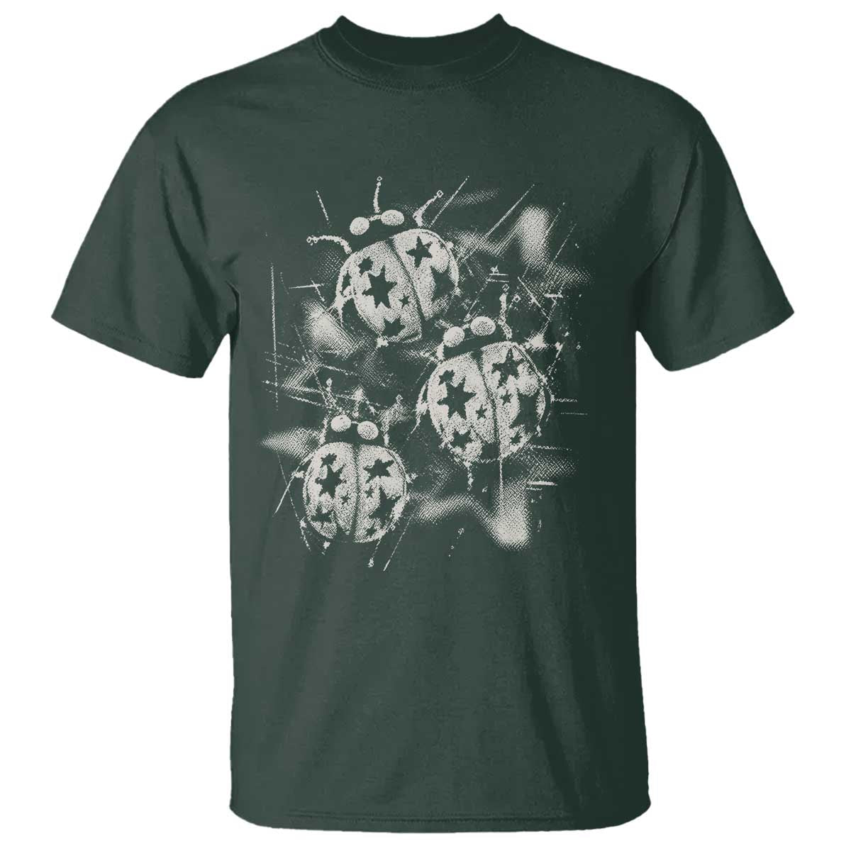 Ladybug Y2k Grunge 2000s Alt 90s Vintage Star Dots Teen T Shirt