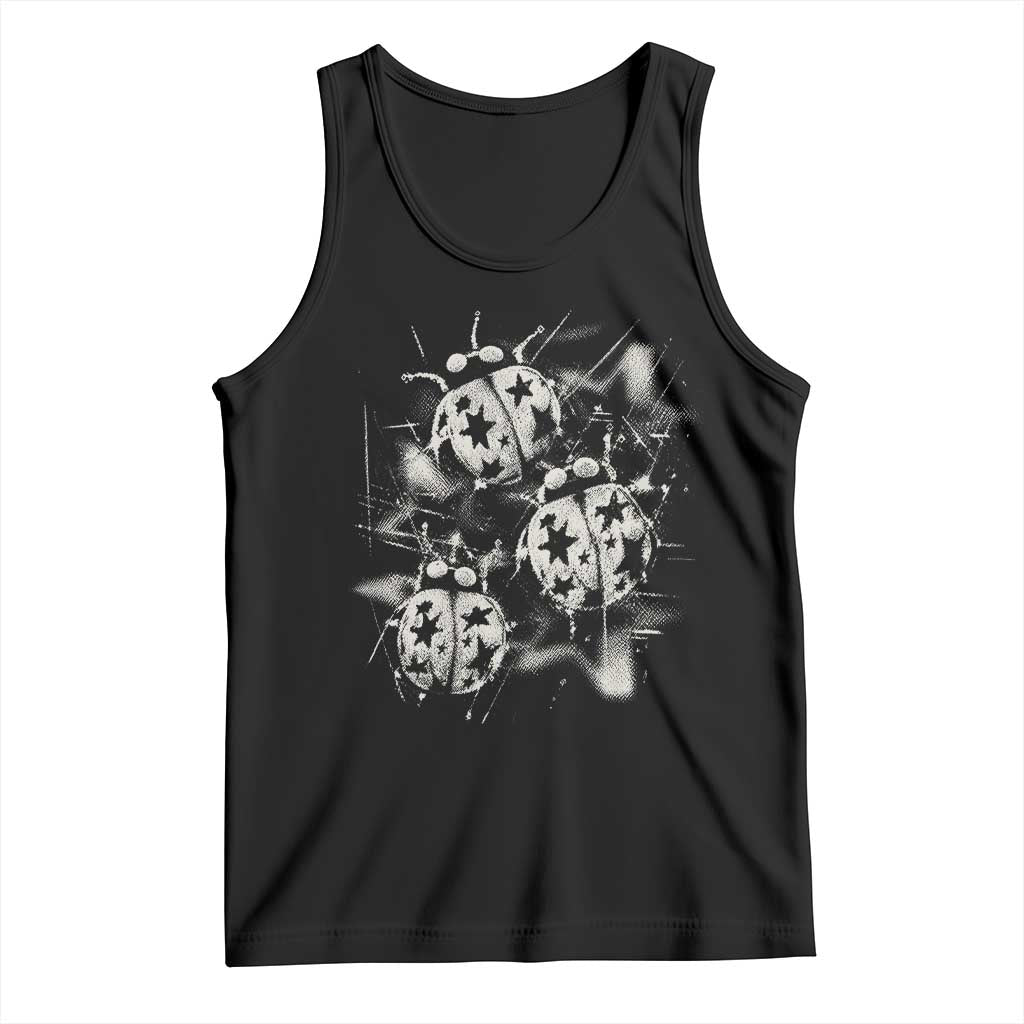 Ladybug Y2k Grunge 2000s Alt 90s Vintage Star Dots Teen Tank Top