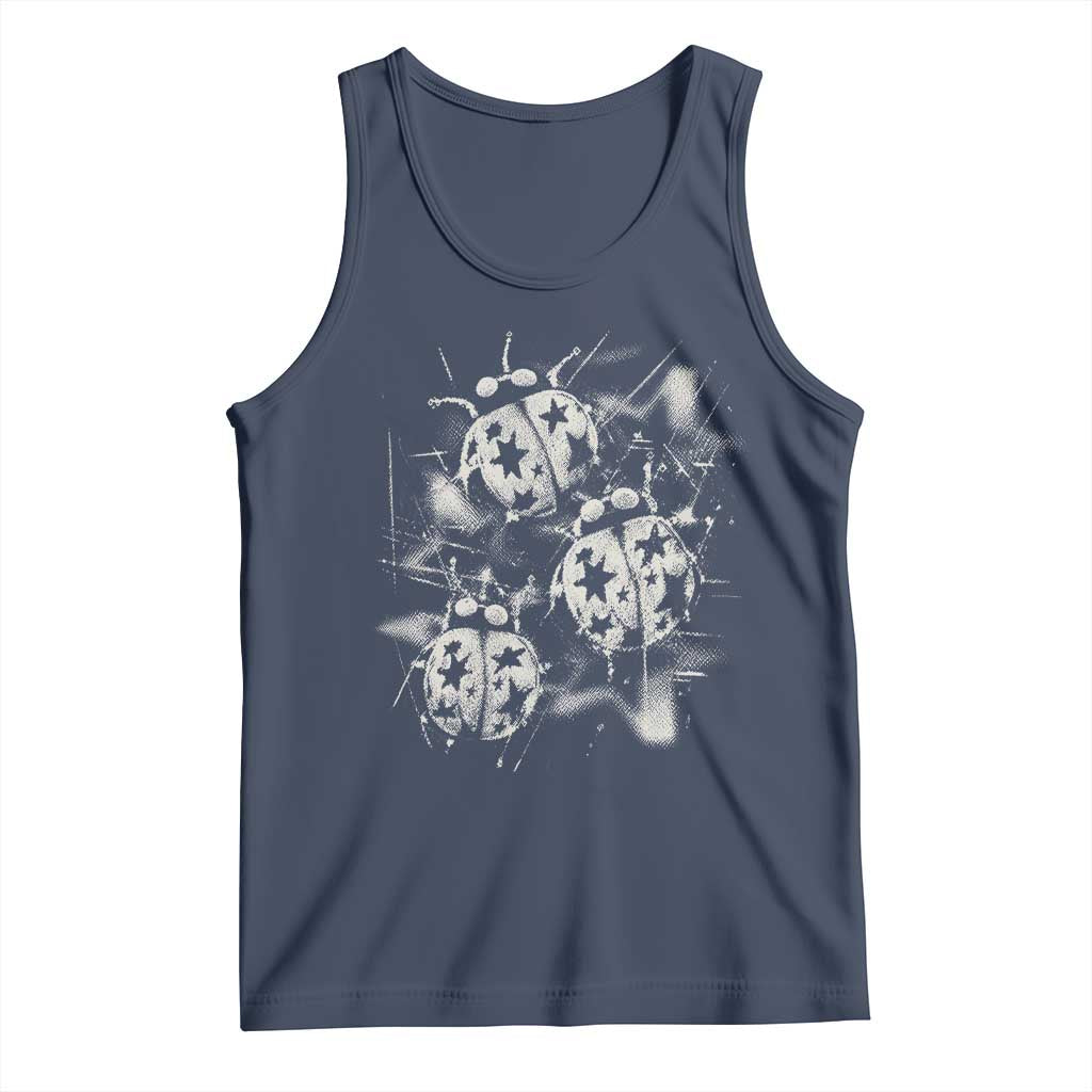 Ladybug Y2k Grunge 2000s Alt 90s Vintage Star Dots Teen Tank Top