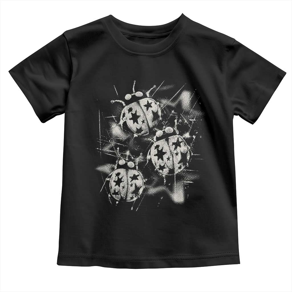 Ladybug Y2k Grunge 2000s Alt 90s Vintage Star Dots Teen Toddler T Shirt