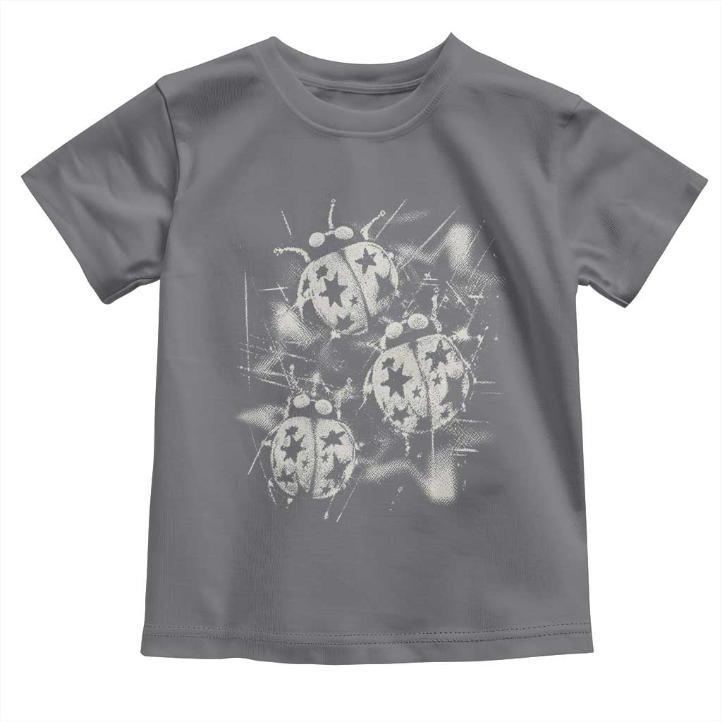 Ladybug Y2k Grunge 2000s Alt 90s Vintage Star Dots Teen Toddler T Shirt