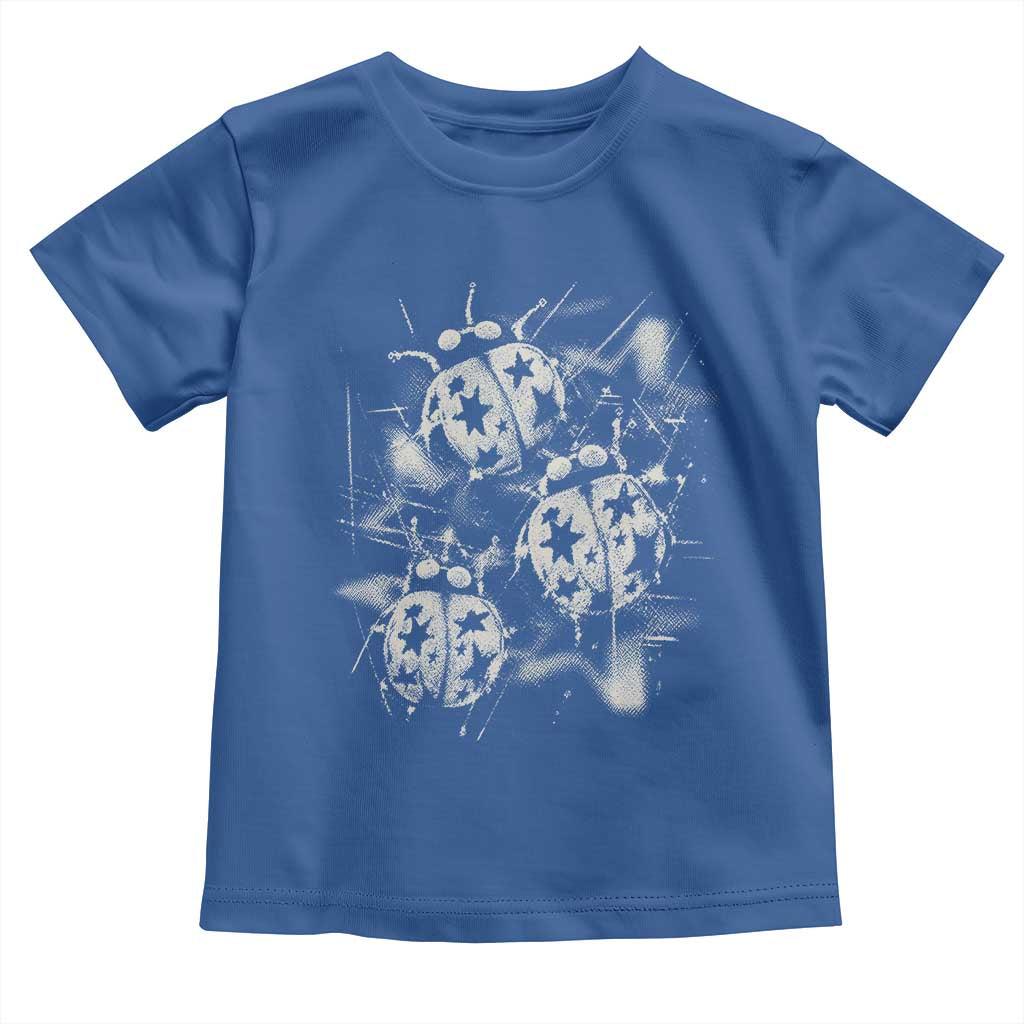 Ladybug Y2k Grunge 2000s Alt 90s Vintage Star Dots Teen Toddler T Shirt