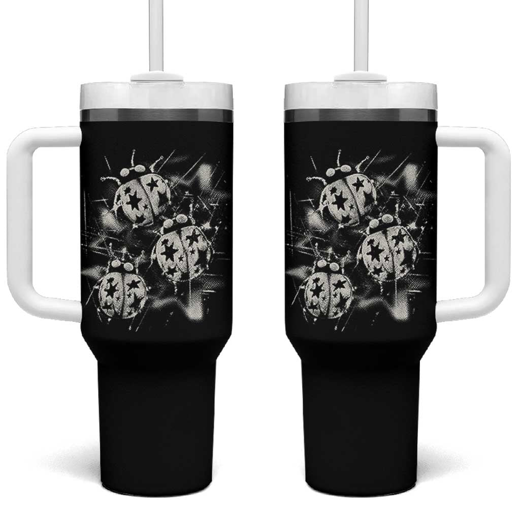 Ladybug Y2k Grunge 2000s Alt 90s Vintage Star Dots Teen Tumbler With Handle