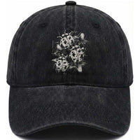 Ladybug Y2k Grunge 2000s Alt 90s Vintage Star Dots Teen Washed Cotton Baseball Cap