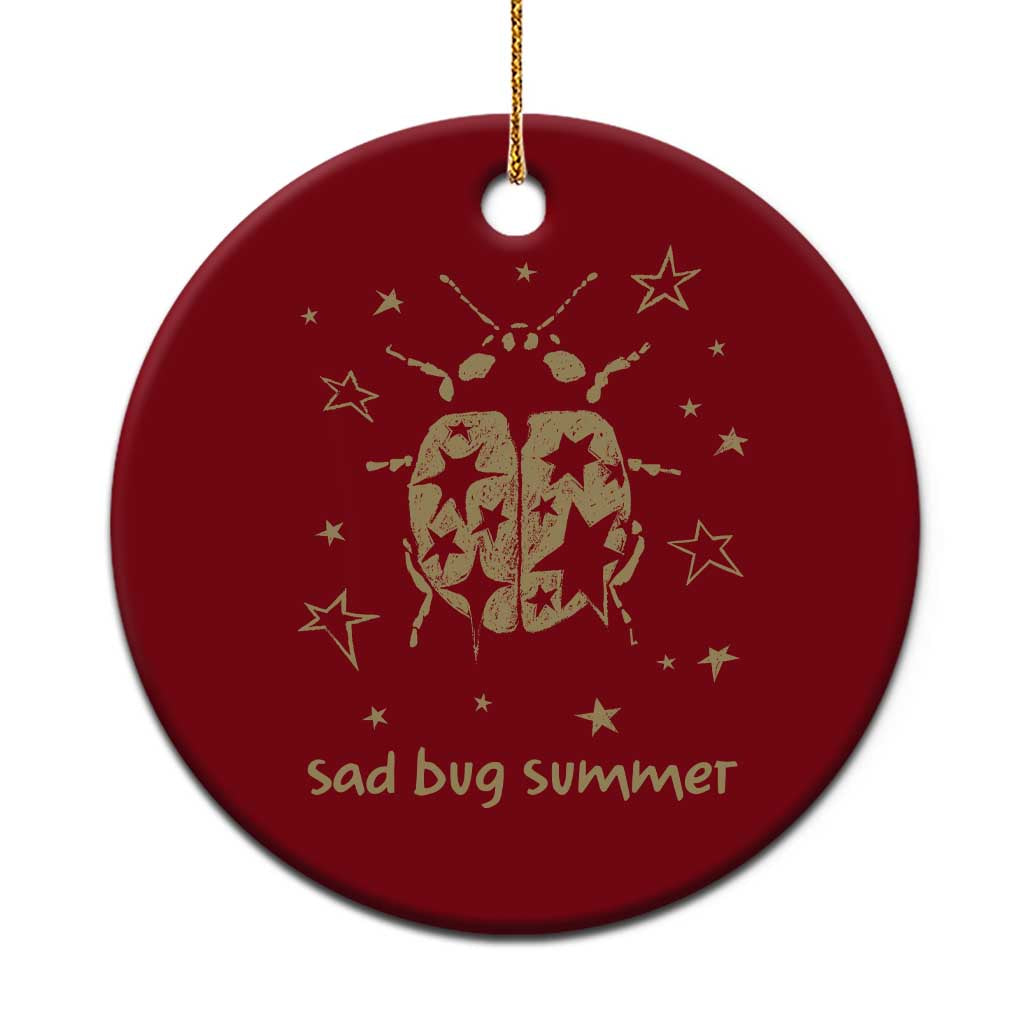 Sad Bug Summer Y2k Ladybug Grunge 2000s Vintage Ceramic Ornament Folk Music Bugs Lover