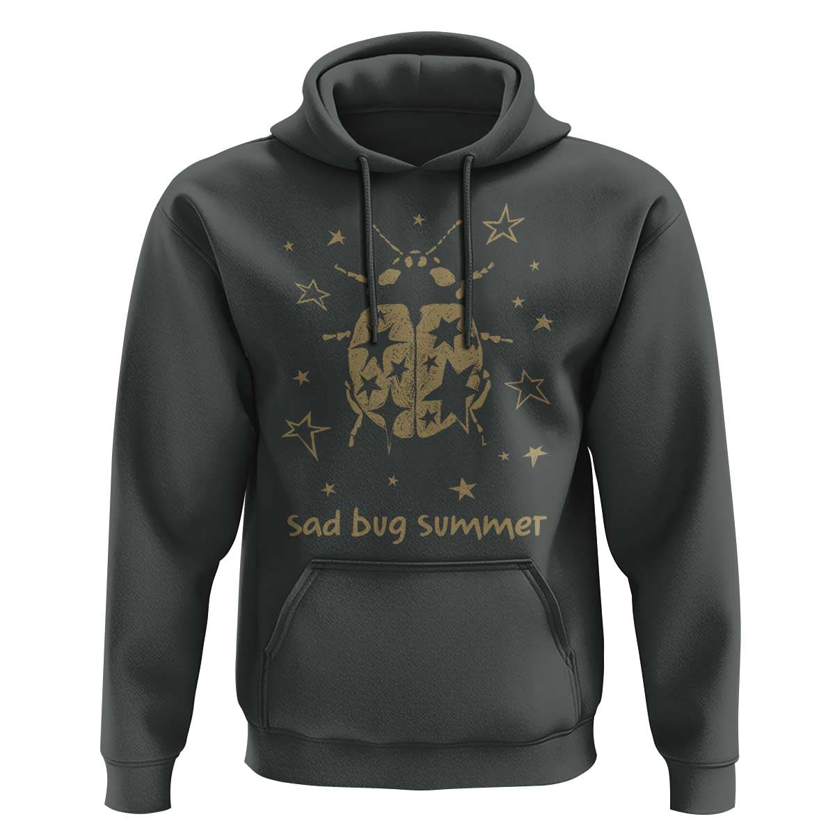 Sad Bug Summer Y2k Ladybug Grunge 2000s Vintage Hoodie Folk Music Bugs Lover