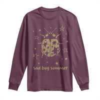 Sad Bug Summer Y2k Ladybug Grunge 2000s Vintage Long Sleeve Shirt Folk Music Bugs Lover