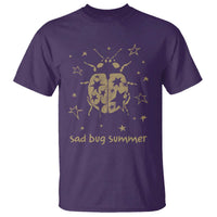 Sad Bug Summer Y2k Ladybug Grunge 2000s Vintage T Shirt Folk Music Bugs Lover