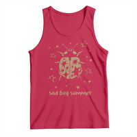 Sad Bug Summer Y2k Ladybug Grunge 2000s Vintage Tank Top Folk Music Bugs Lover