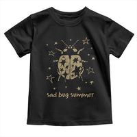 Sad Bug Summer Y2k Ladybug Grunge 2000s Vintage Toddler T Shirt Folk Music Bugs Lover