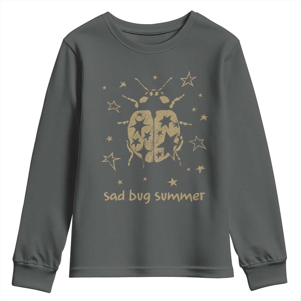 Sad Bug Summer Y2k Ladybug Grunge 2000s Vintage Youth Sweatshirt Folk Music Bugs Lover