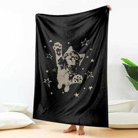 90s Y2k Cat Jumping Stars 2000s Grunge Vintage Graphic Throw Blanket