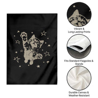 90s Y2k Cat Jumping Stars 2000s Grunge Vintage Graphic Garden Flag