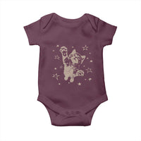 90s Y2k Cat Jumping Stars 2000s Grunge Vintage Graphic Baby Onesie