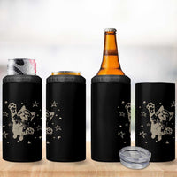 90s Y2k Cat Jumping Stars 2000s Grunge Vintage Graphic 4 in 1 Can Cooler Tumbler