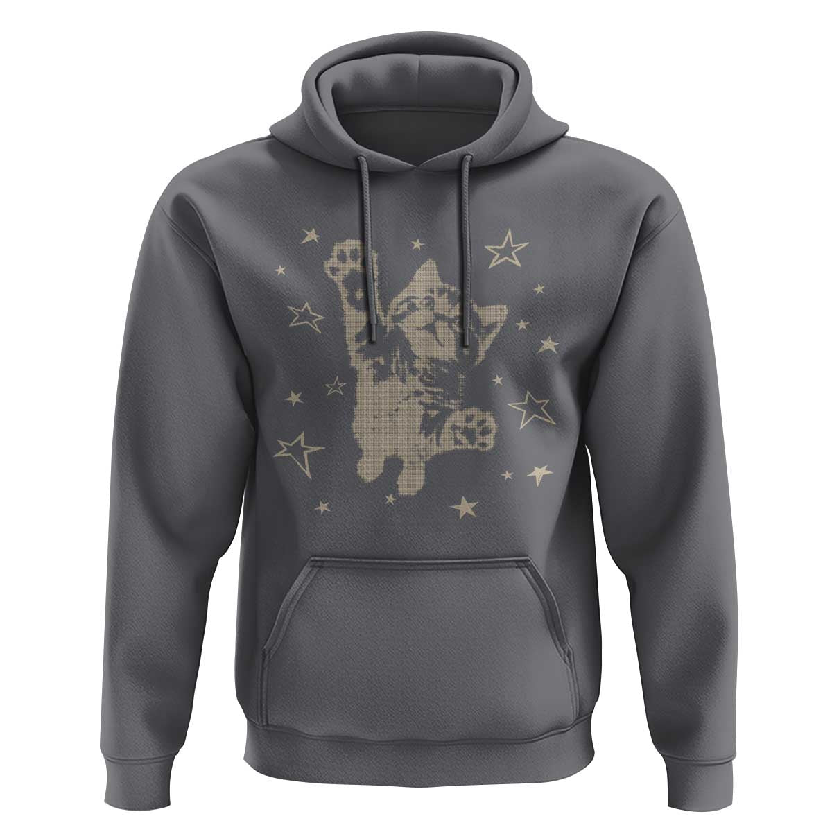 90s Y2k Cat Jumping Stars 2000s Grunge Vintage Graphic Hoodie