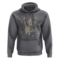 90s Y2k Cat Jumping Stars 2000s Grunge Vintage Graphic Hoodie
