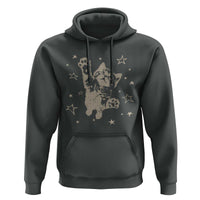 90s Y2k Cat Jumping Stars 2000s Grunge Vintage Graphic Hoodie
