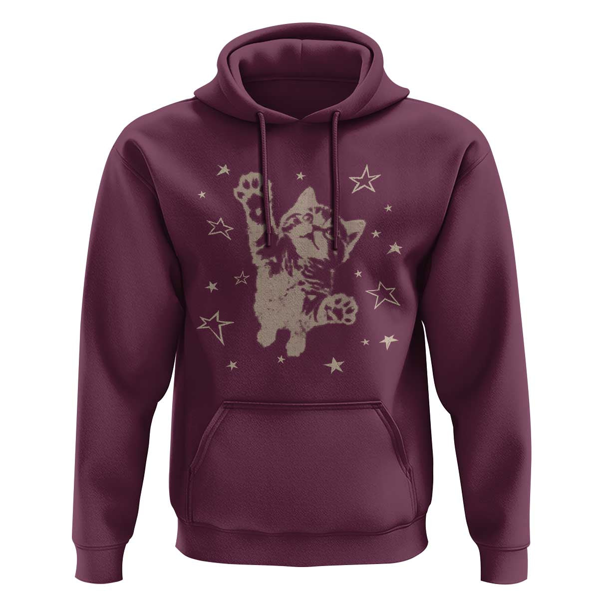 90s Y2k Cat Jumping Stars 2000s Grunge Vintage Graphic Hoodie