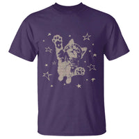 90s Y2k Cat Jumping Stars 2000s Grunge Vintage Graphic T Shirt